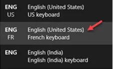 Default Language for Keyboard 