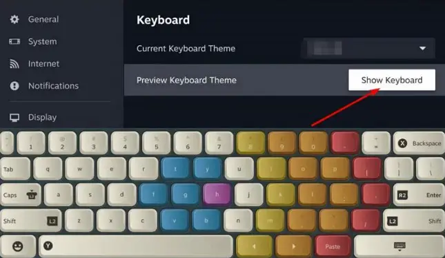 Remove the Keyboard Display