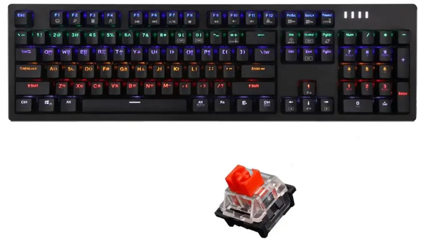 ABKO K515 RGB Gaming Quick Swap Switch Mechanical Keyboard