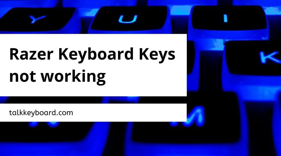 Razer Keyboard Keys not working