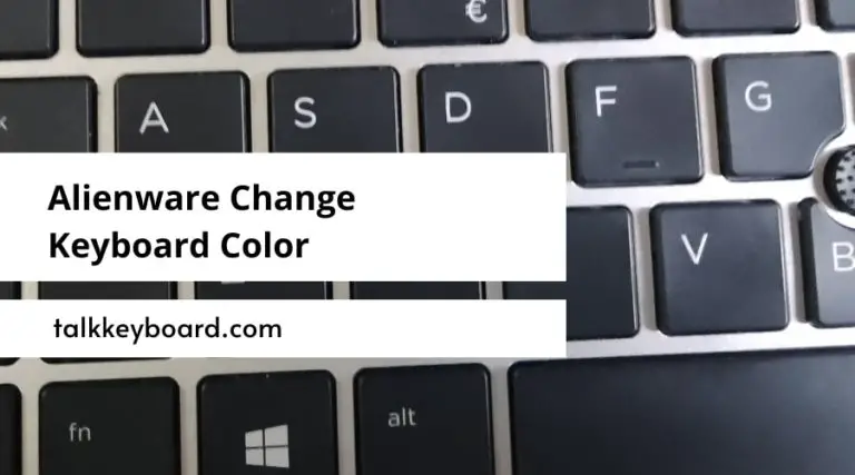 Alienware Change Keyboard Color