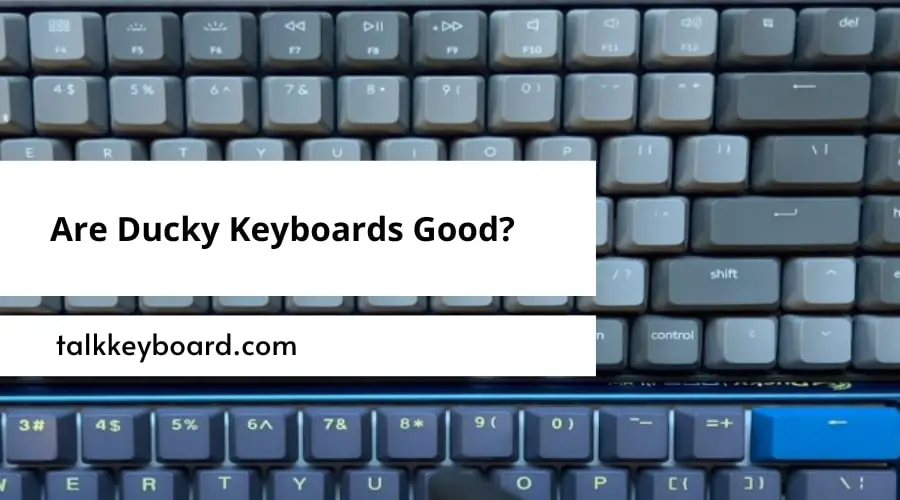 Are Ducky Keyboards Good