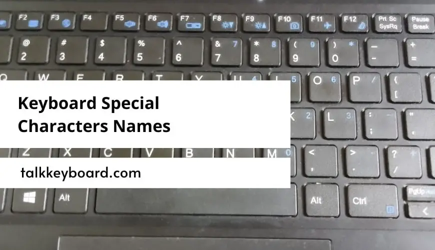 Keyboard Special Characters