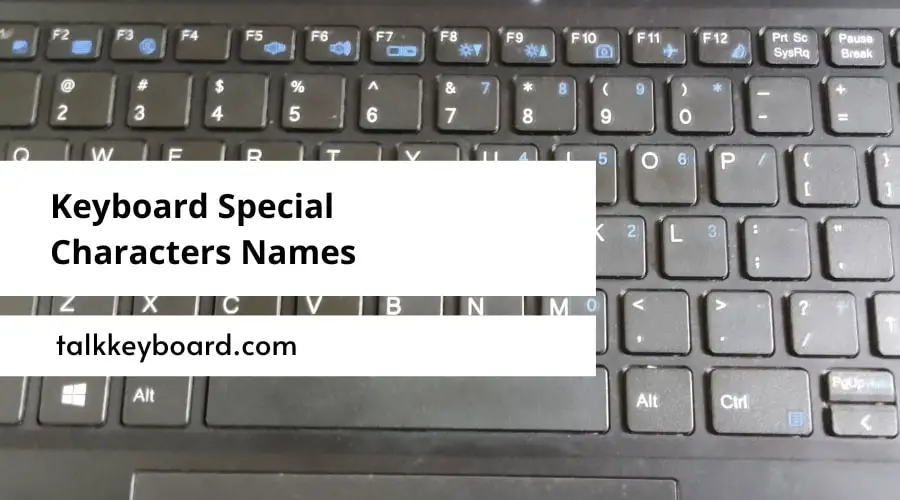 Keyboard Special Characters
