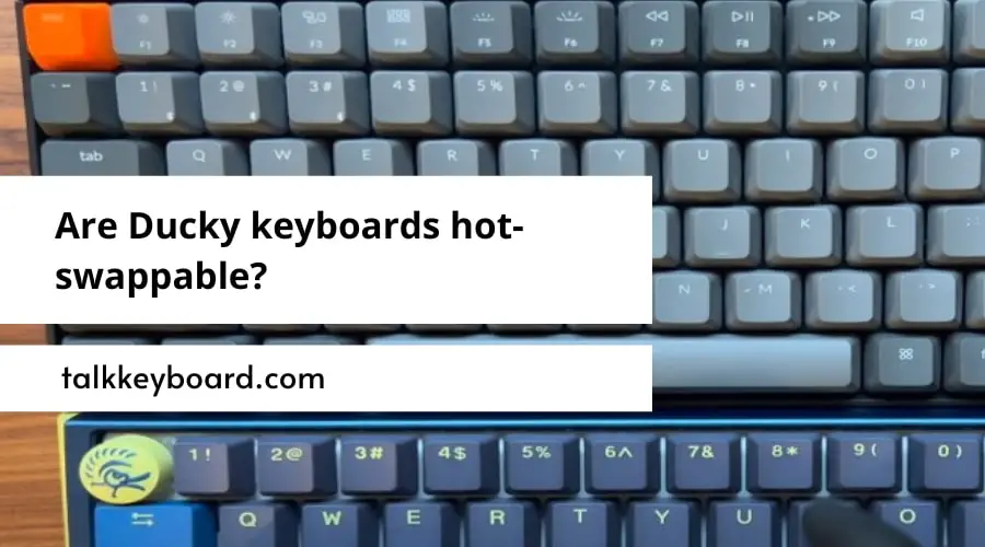 Are Ducky keyboards hot-swappable