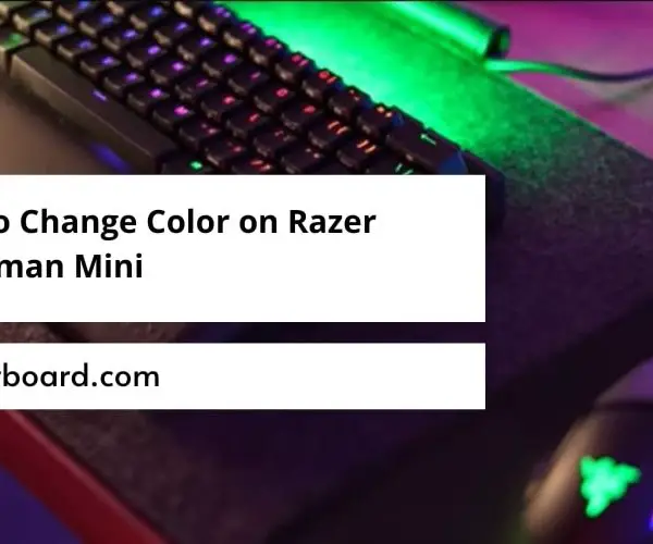 How to Change Color on Razer Huntsman Mini
