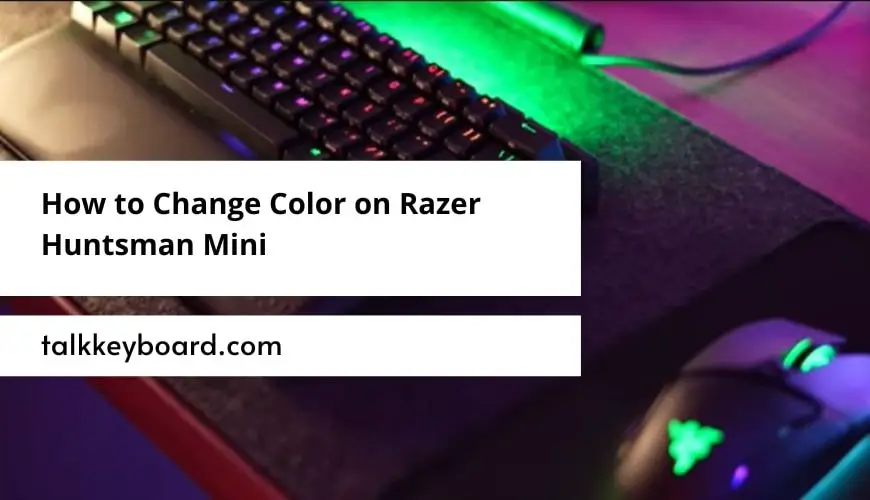 How to Change Color on Razer Huntsman Mini