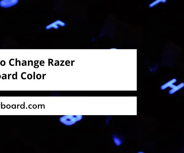 How to Change Razer Keyboard Color
