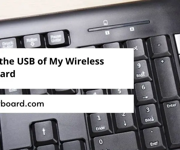 I Lost the USB of My Wireless Keyboard