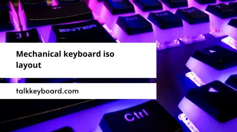 Mechanical keyboard iso layout